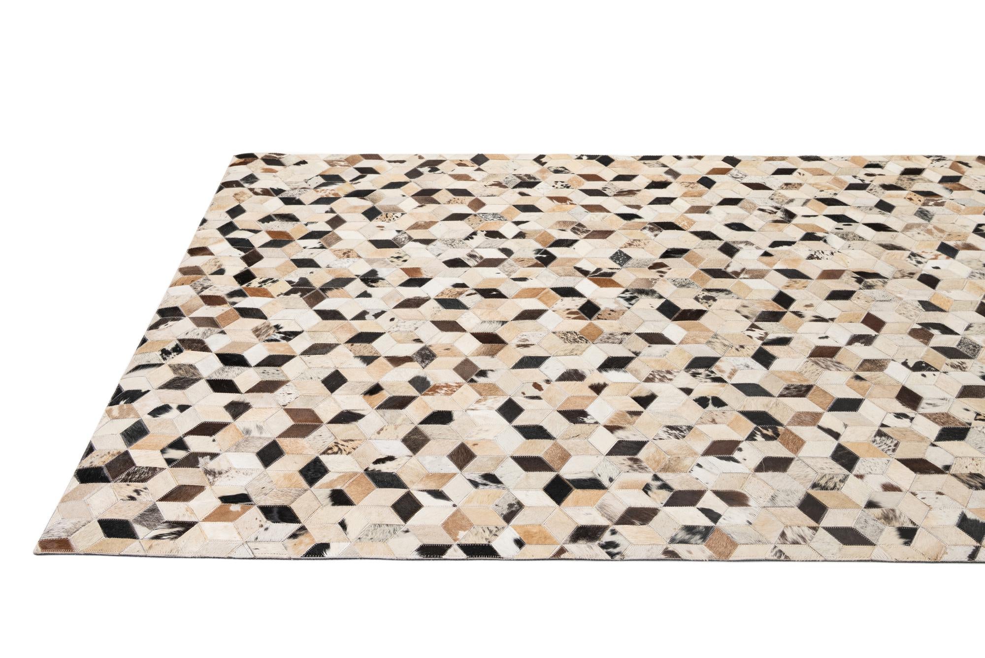 5' 1 x 7' 11 Cowhide - Patchwork Rug