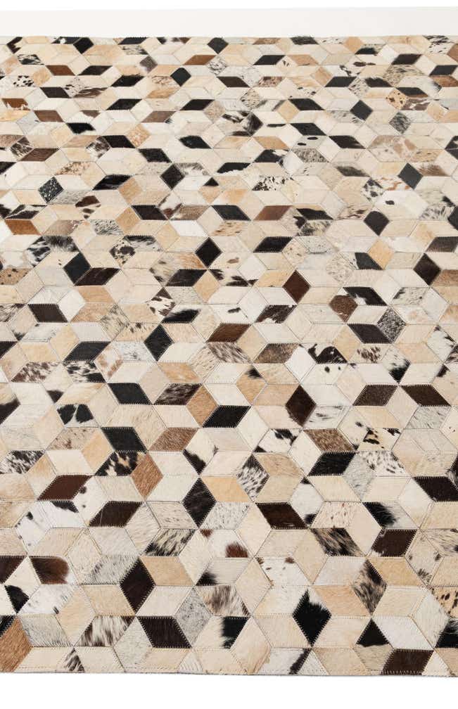 5' 1 x 7' 11 Cowhide - Patchwork Rug