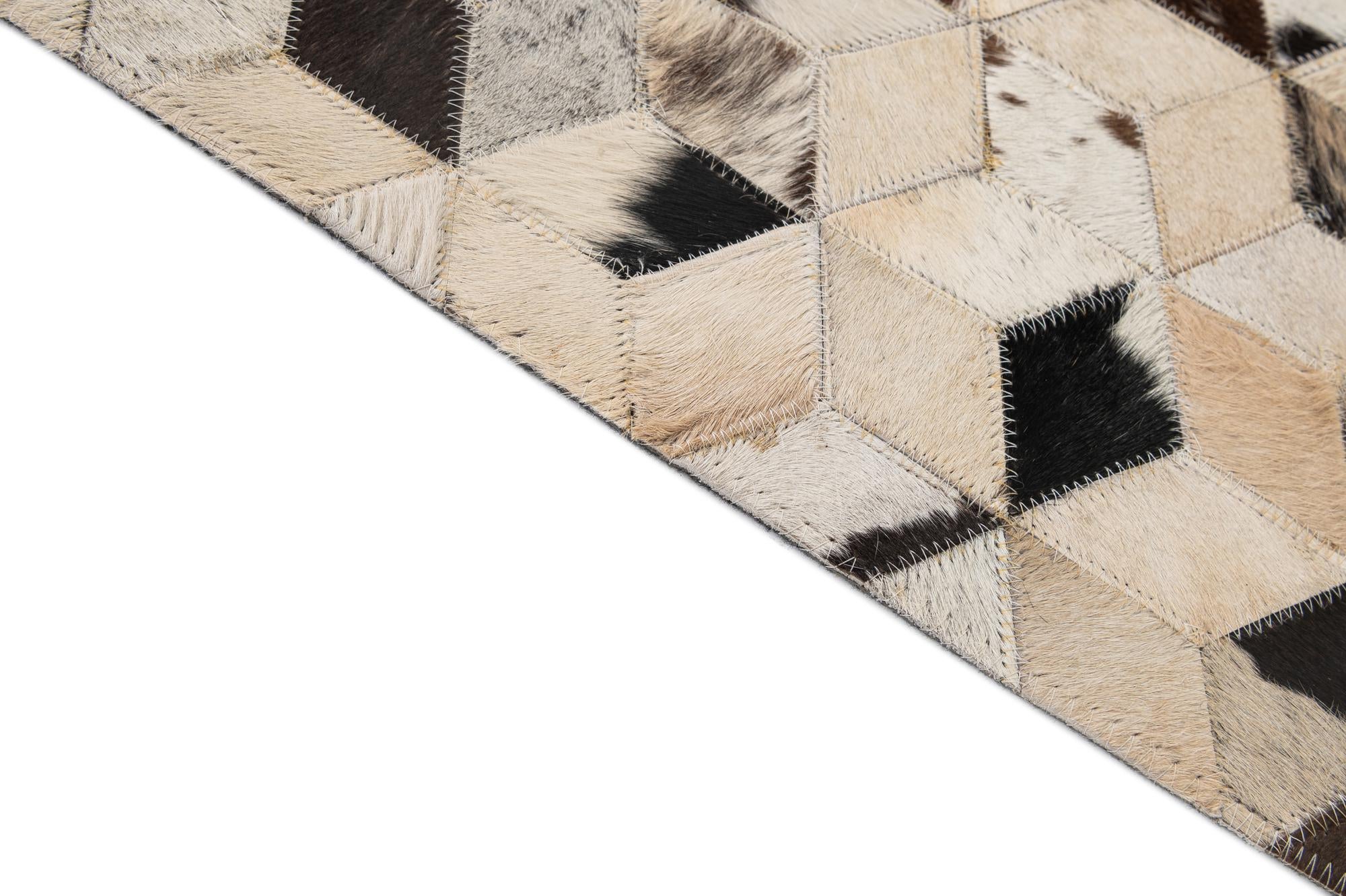 5' 1 x 7' 11 Cowhide - Patchwork Rug