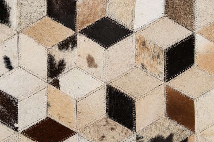 5' 1 x 7' 11 Cowhide - Patchwork Rug
