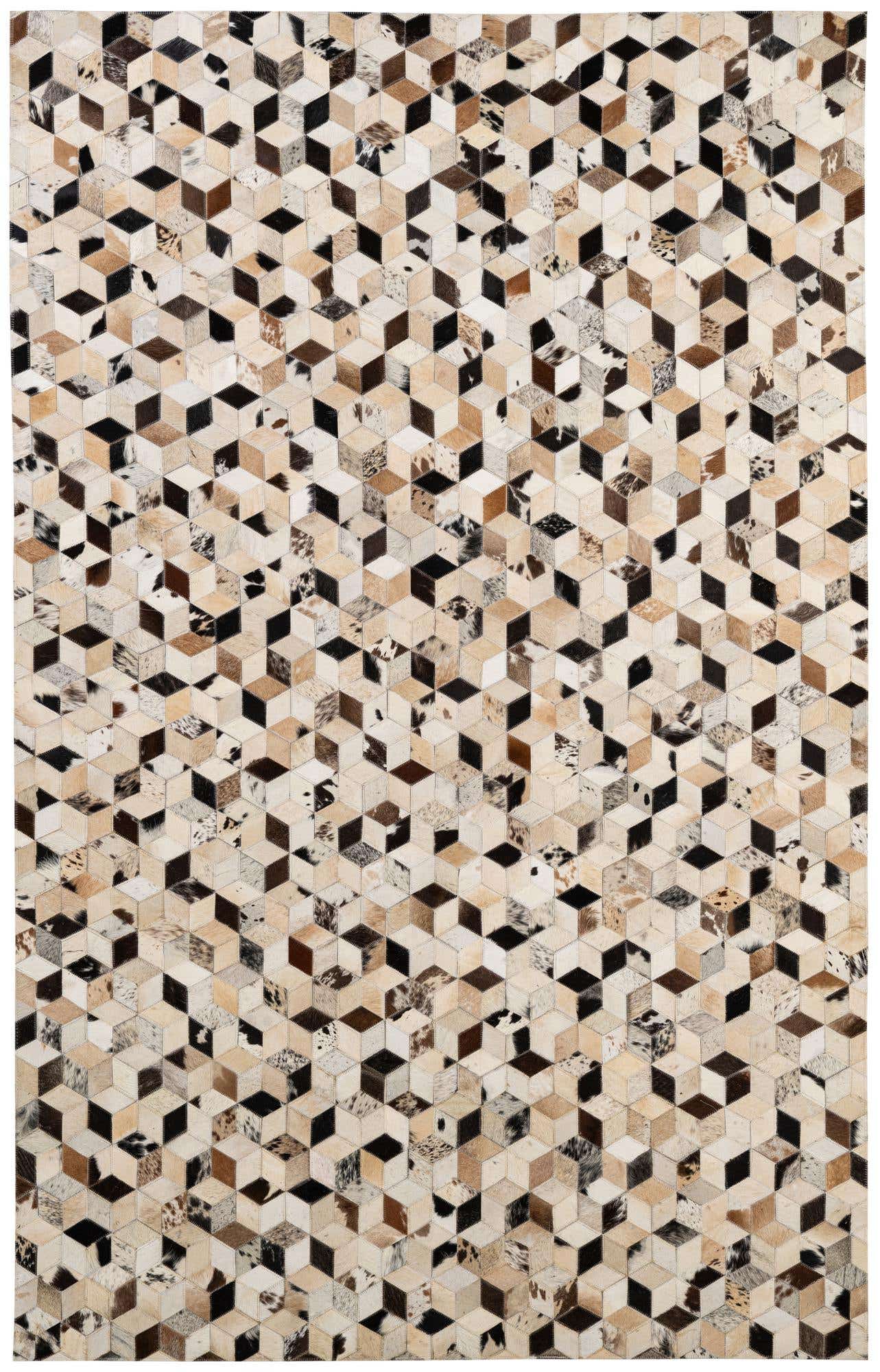 5' 1 x 7' 11 Cowhide - Patchwork Rug