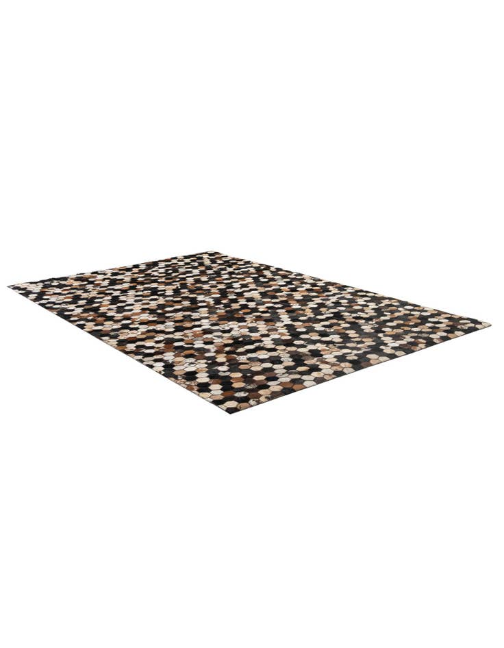 Detail image of 5' 2 x 8' 1 Cowhide - Patchwork Rug