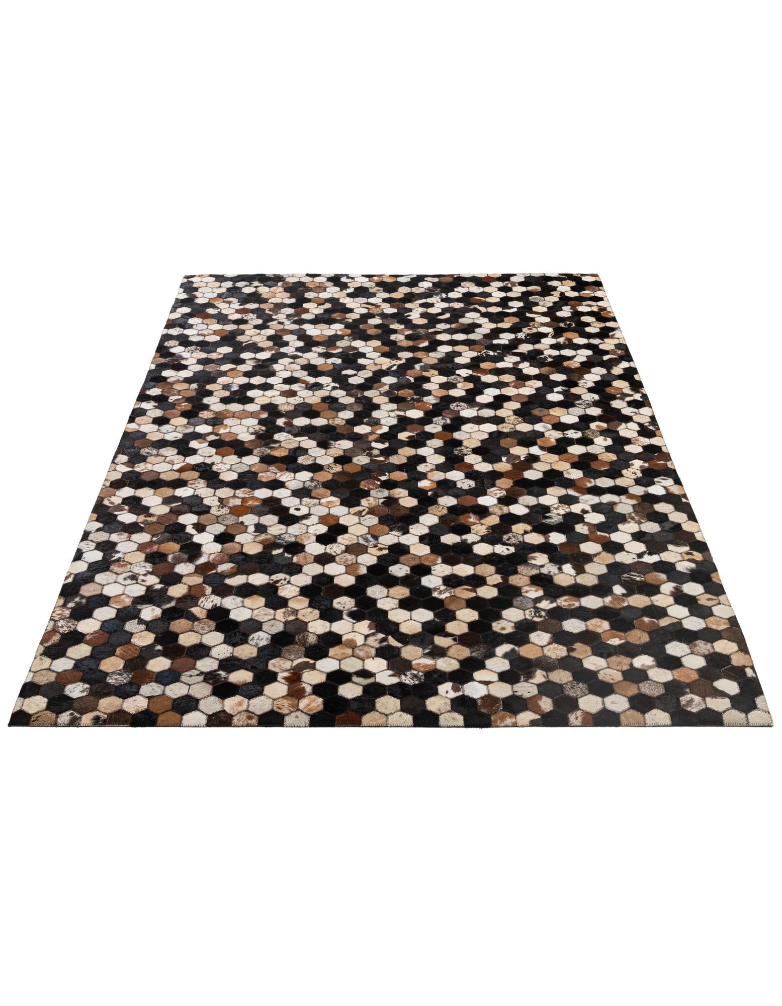5' 2 x 8' 1 Cowhide - Patchwork Rug
