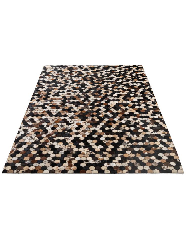 Detail image of 5' 2 x 8' 1 Cowhide - Patchwork Rug