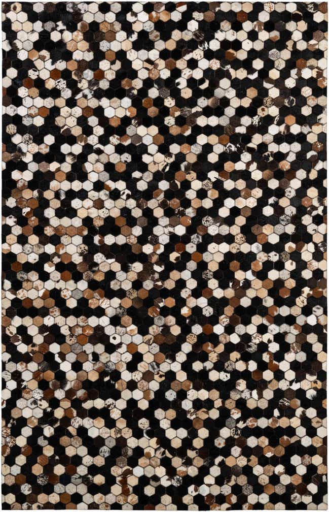 5' 2 x 8' 1 Cowhide - Patchwork Rug