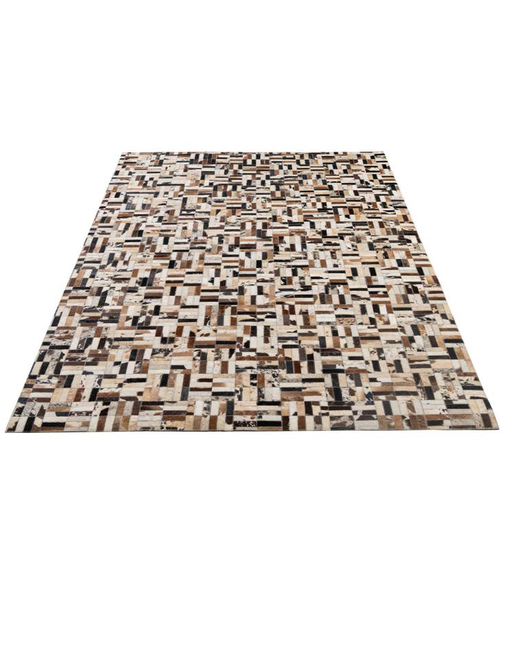 Detail image of 5' 1 x 8' Cowhide - Patchwork Rug