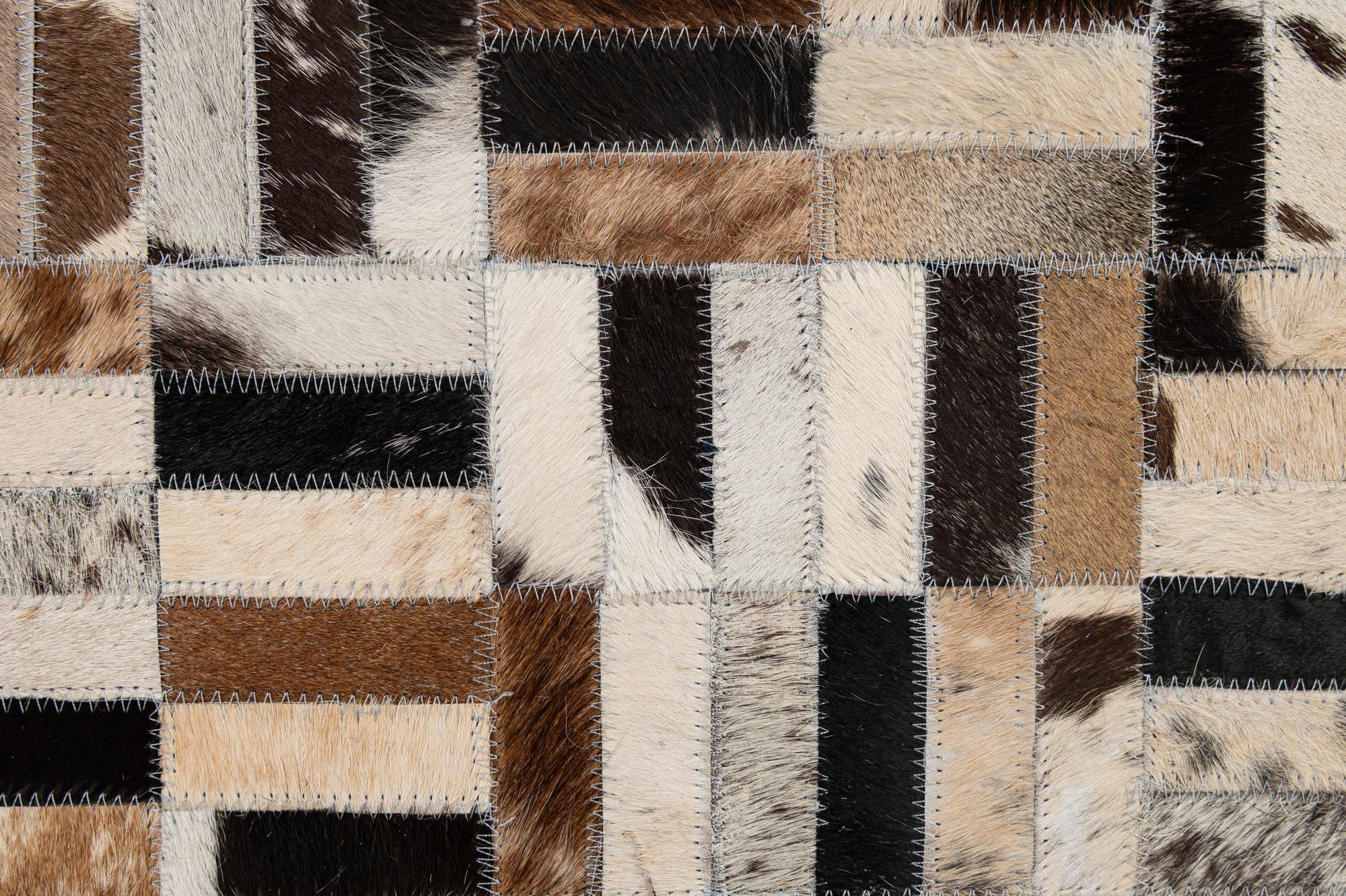 5' 1 x 8' Cowhide - Patchwork Rug