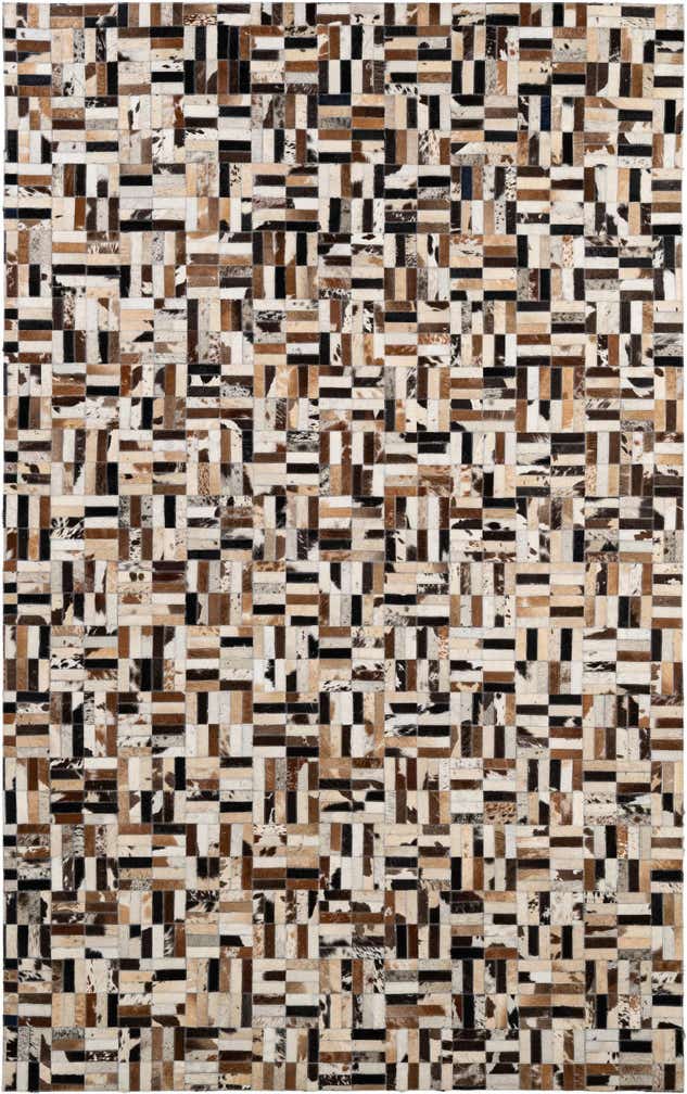 5' 1 x 8' Cowhide - Patchwork Rug