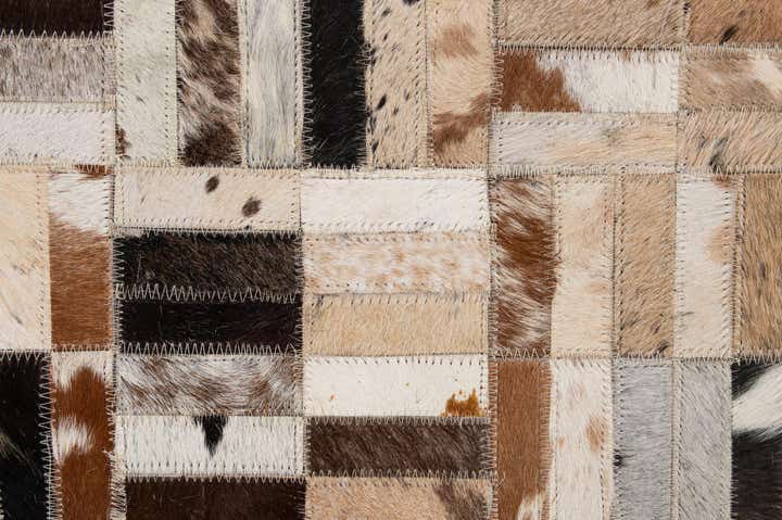 5' x 7' 11 Cowhide - Patchwork Rug