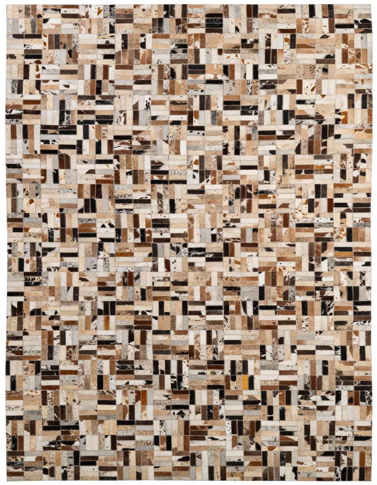 Detail image of 5' x 7' 11 Cowhide - Patchwork Rug