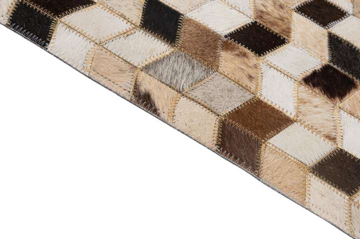 5' x 7' 11 Cowhide - Patchwork Rug
