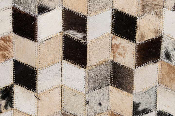 5' x 7' 11 Cowhide - Patchwork Rug