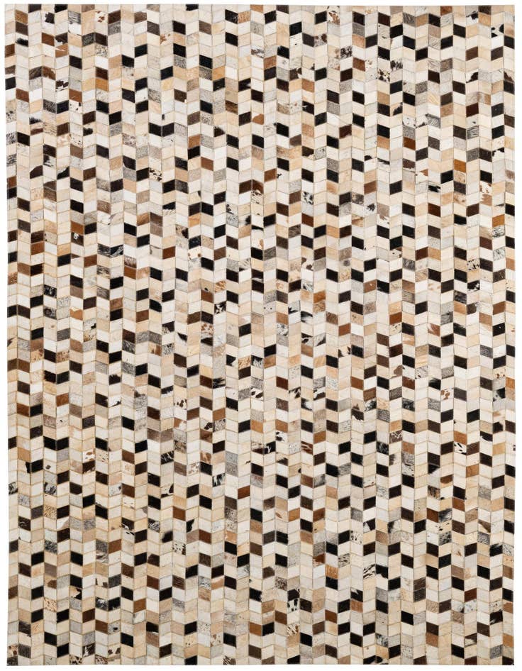 Detail image of 5' x 7' 11 Cowhide - Patchwork Rug