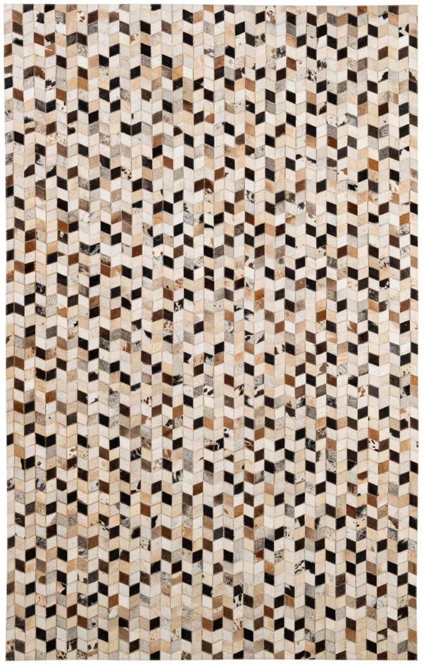 Detail image of 5' x 7' 11 Cowhide - Patchwork Rug