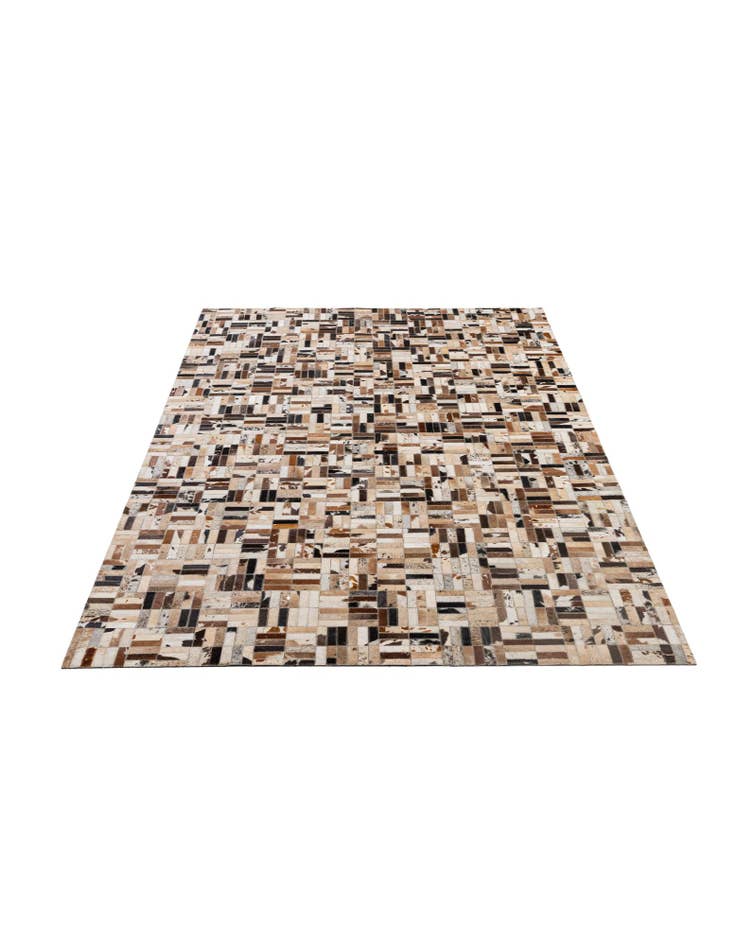 Detail image of 5' x 8' Cowhide - Patchwork Rug