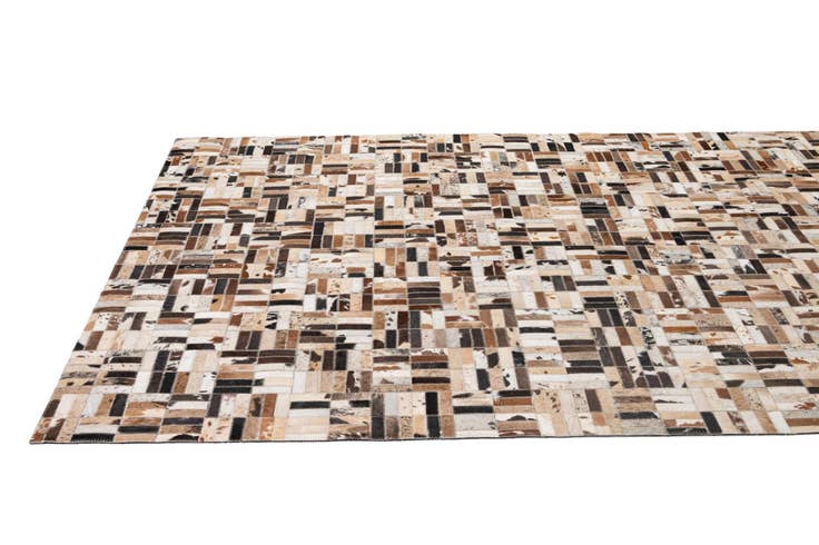 Detail image of 5' x 8' Cowhide - Patchwork Rug