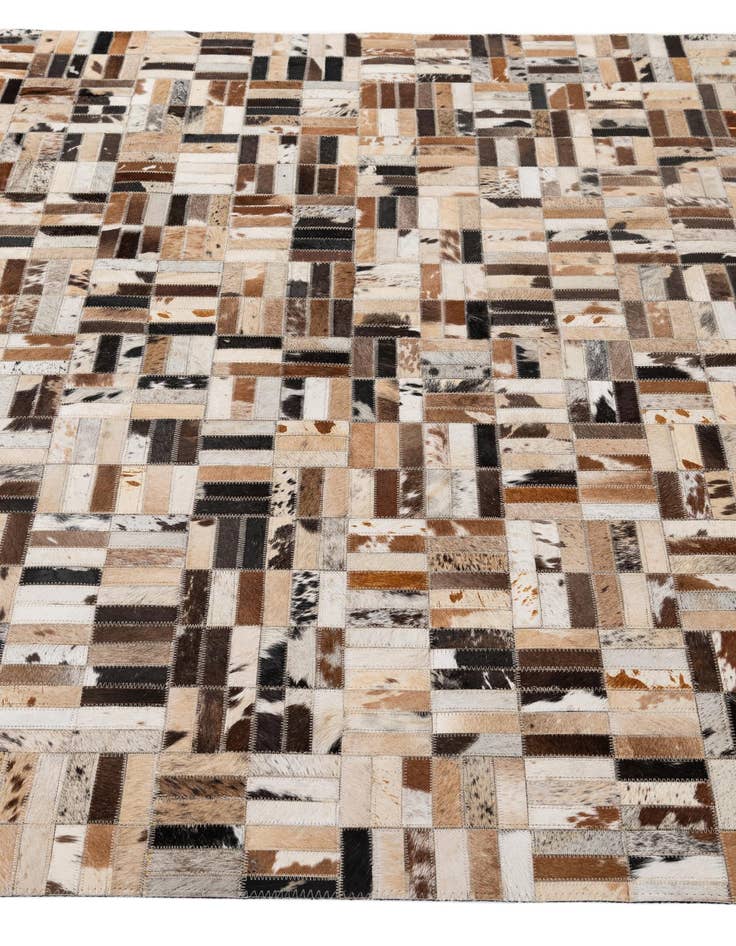 Detail image of 5' x 8' Cowhide - Patchwork Rug
