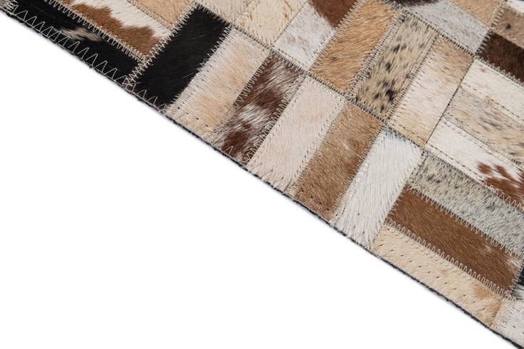 Detail image of 5' x 8' Cowhide - Patchwork Rug