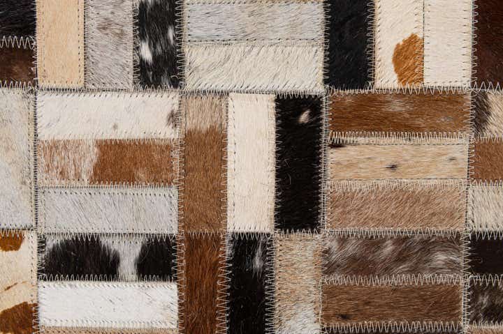 5' x 8' Cowhide - Patchwork Rug