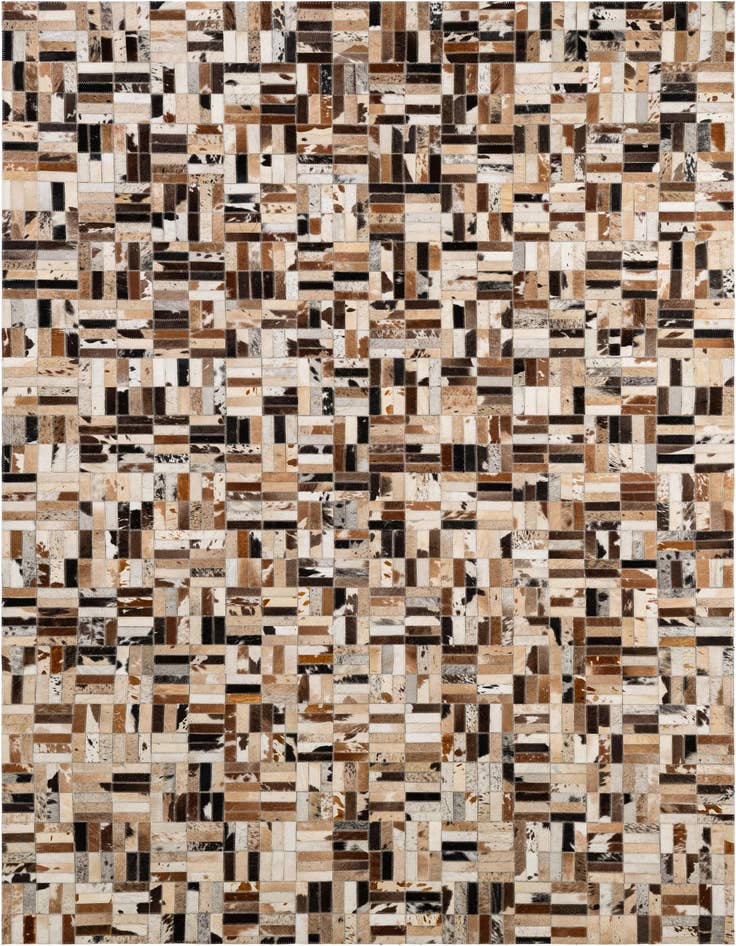 Detail image of 5' x 8' Cowhide - Patchwork Rug