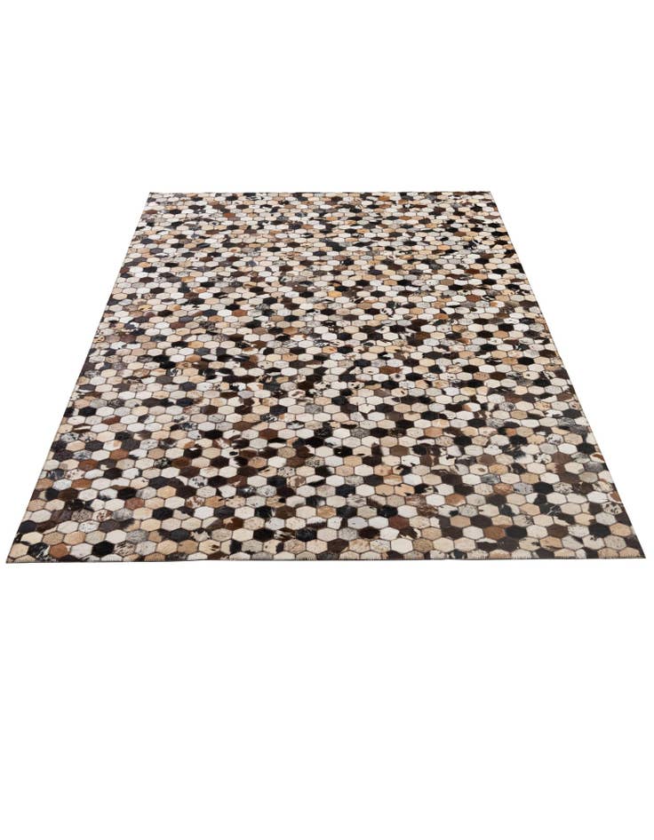 Detail image of 5' x 7' 10 Cowhide - Patchwork Rug