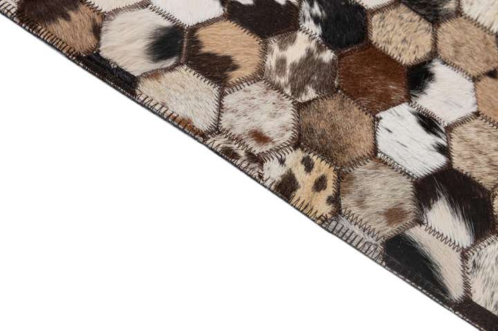 5' x 7' 10 Cowhide - Patchwork Rug