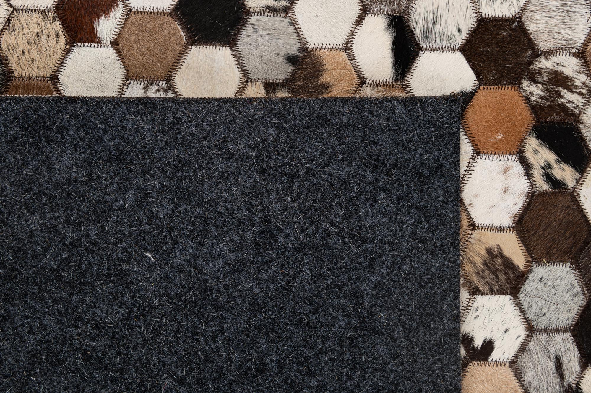 5' x 7' 10 Cowhide - Patchwork Rug