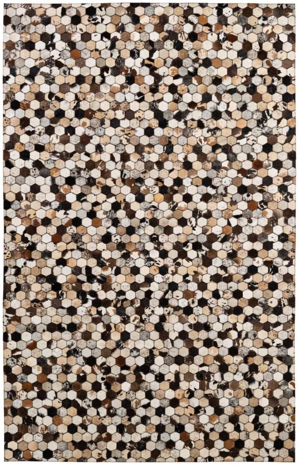 Detail image of 5' x 7' 10 Cowhide - Patchwork Rug