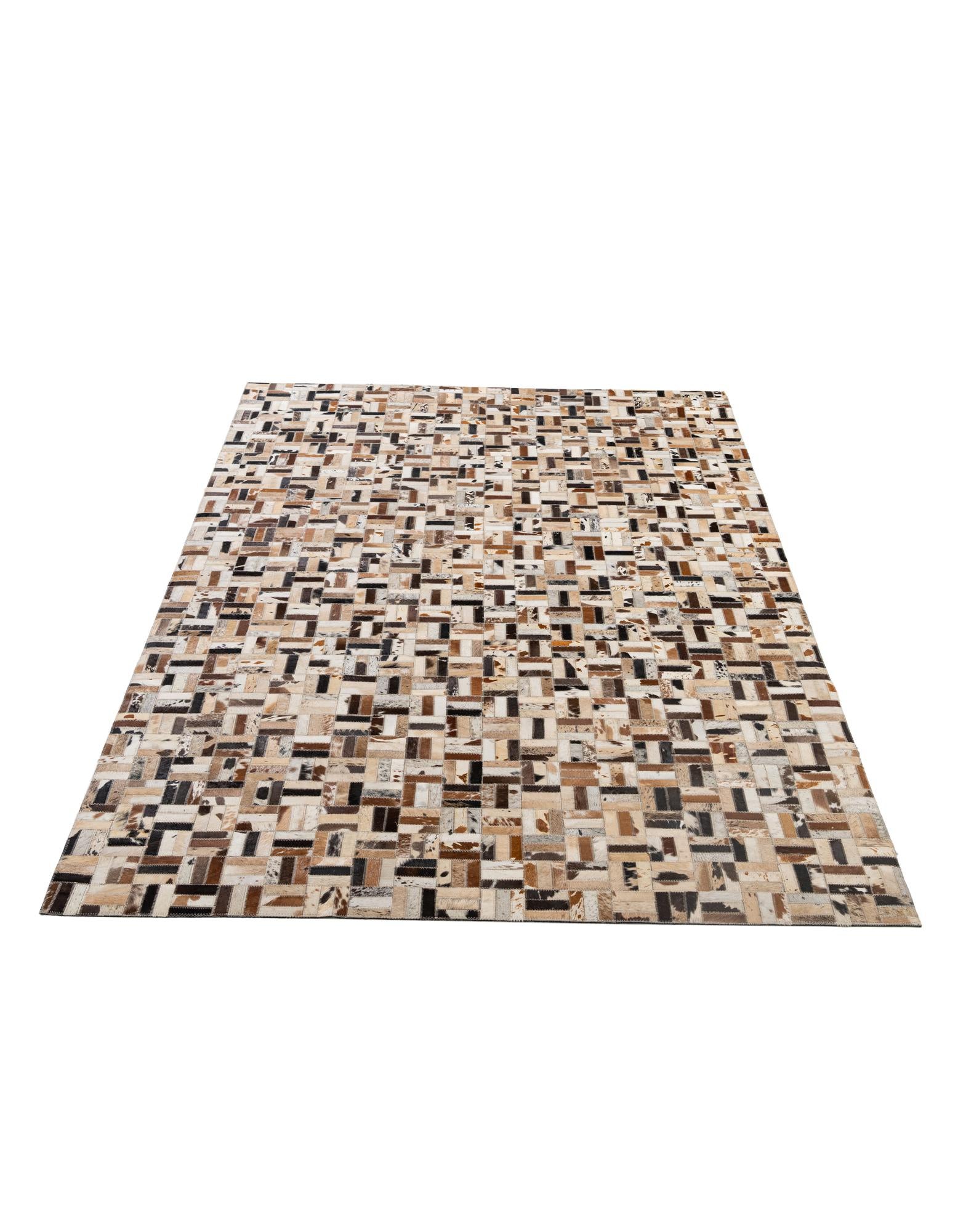 5' 1 x 8' 1 Cowhide - Patchwork Rug
