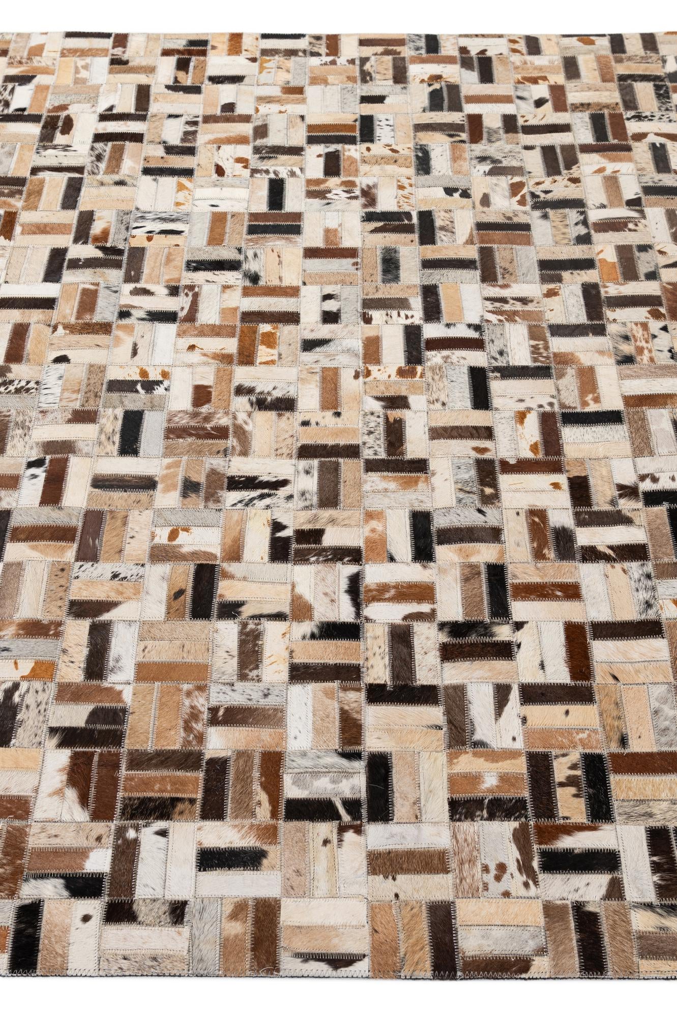 5' 1 x 8' 1 Cowhide - Patchwork Rug