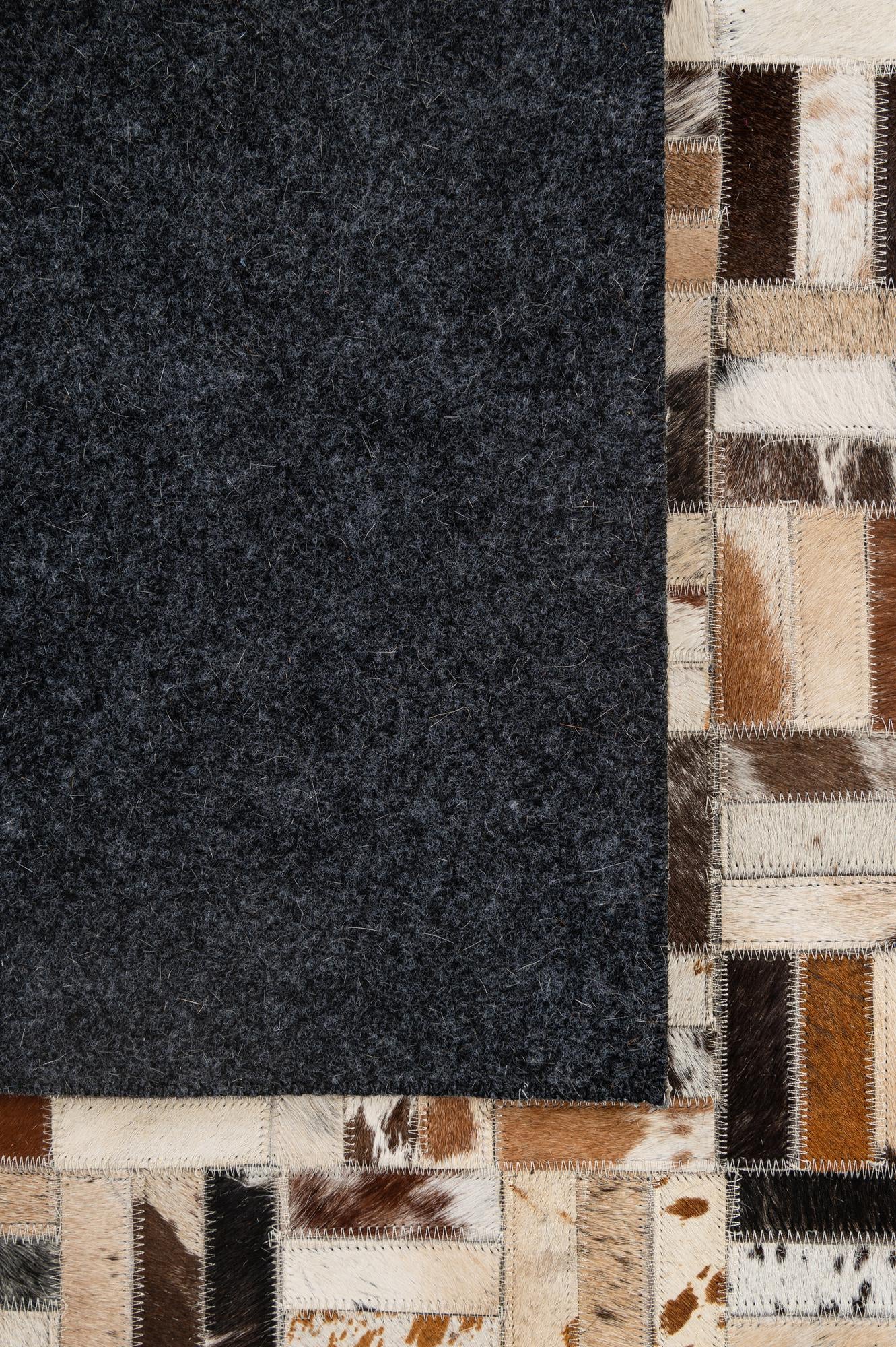 5' 1 x 8' 1 Cowhide - Patchwork Rug