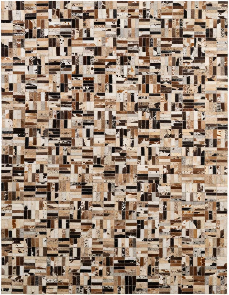 Detail image of 5' x 7' 11 Cowhide - Patchwork Rug