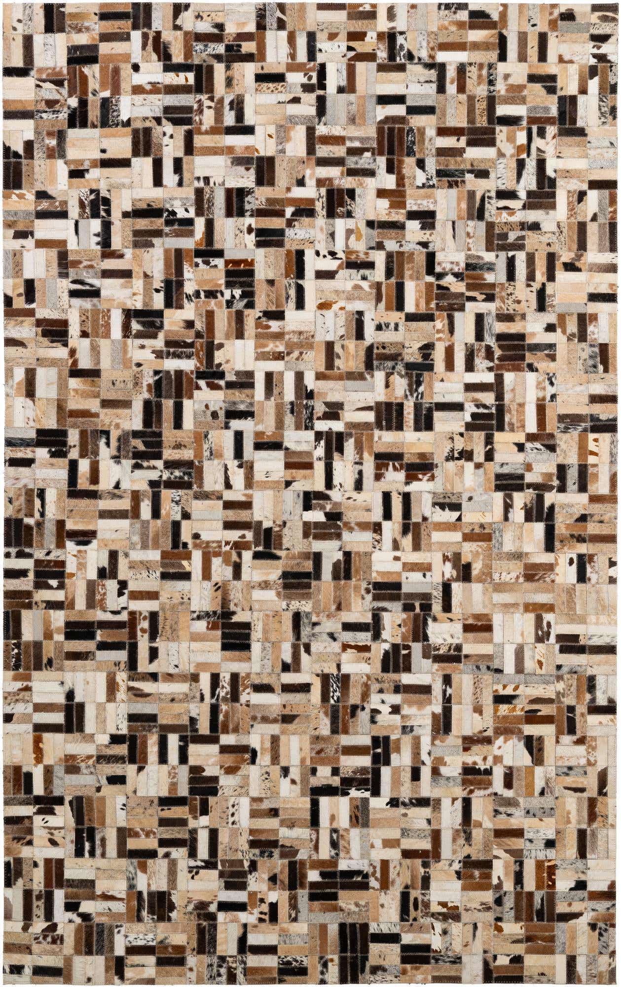 5' x 7' 11 Cowhide - Patchwork Rug