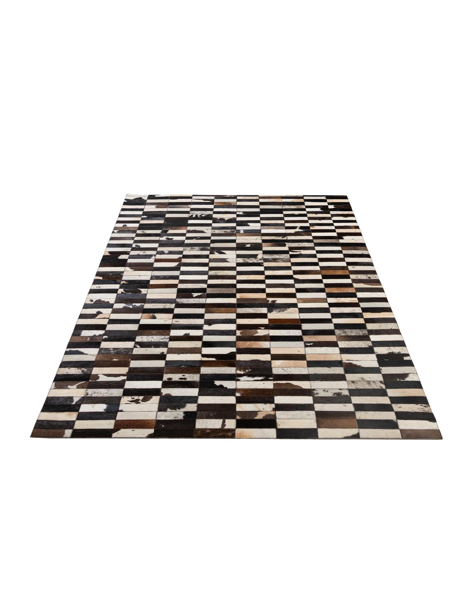 5' x 8' 1 Cowhide - Patchwork Rug