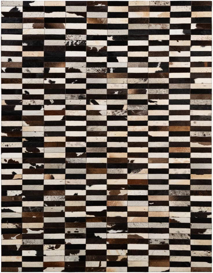 Detail image of 5' x 8' 1 Cowhide - Patchwork Rug