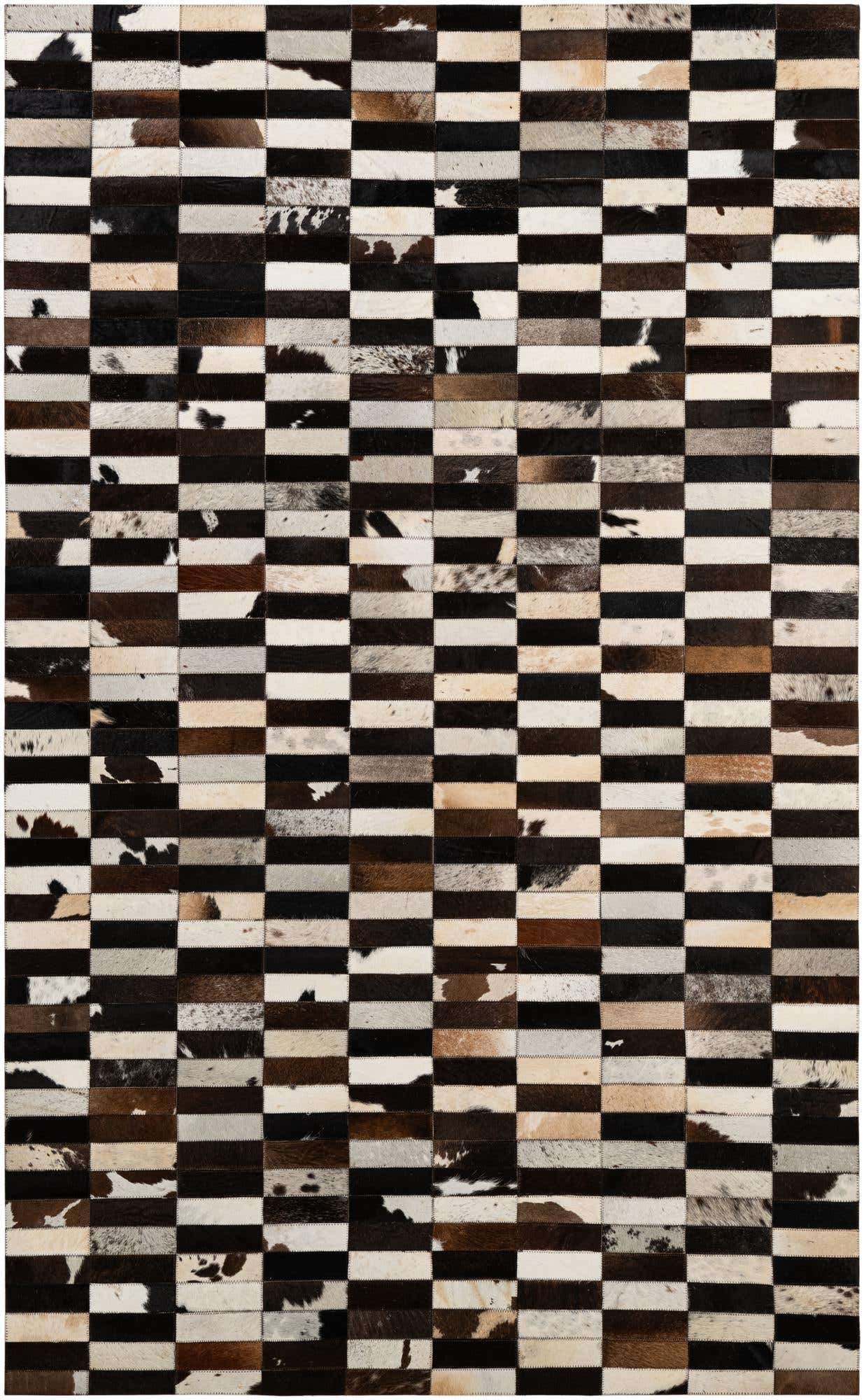 5' x 8' 1 Cowhide - Patchwork Rug