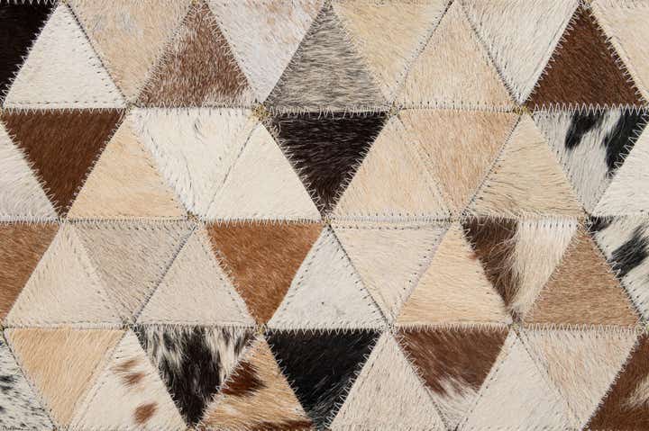 5' 1 x 7' 11 Cowhide - Patchwork Rug