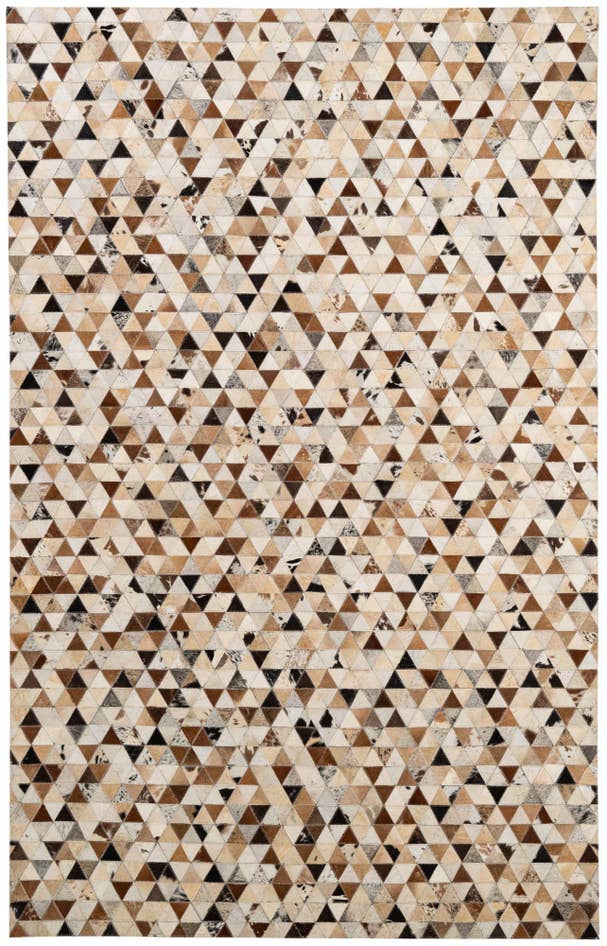 Detail image of 5' 1 x 7' 11 Cowhide - Patchwork Rug