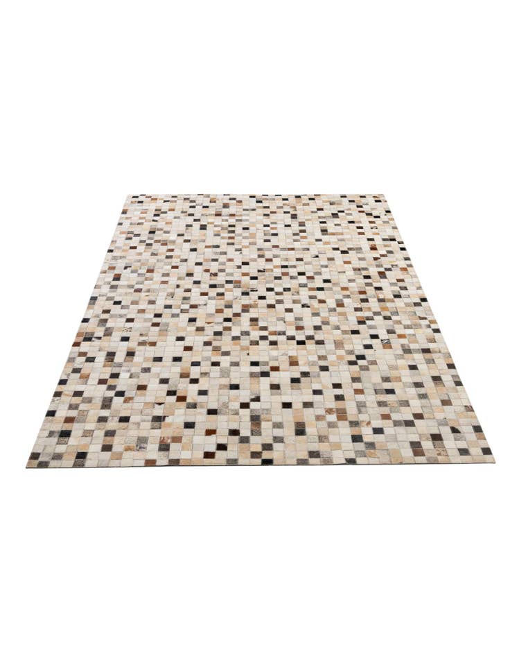 Detail image of 5' 1 x 7' 11 Cowhide - Patchwork Rug