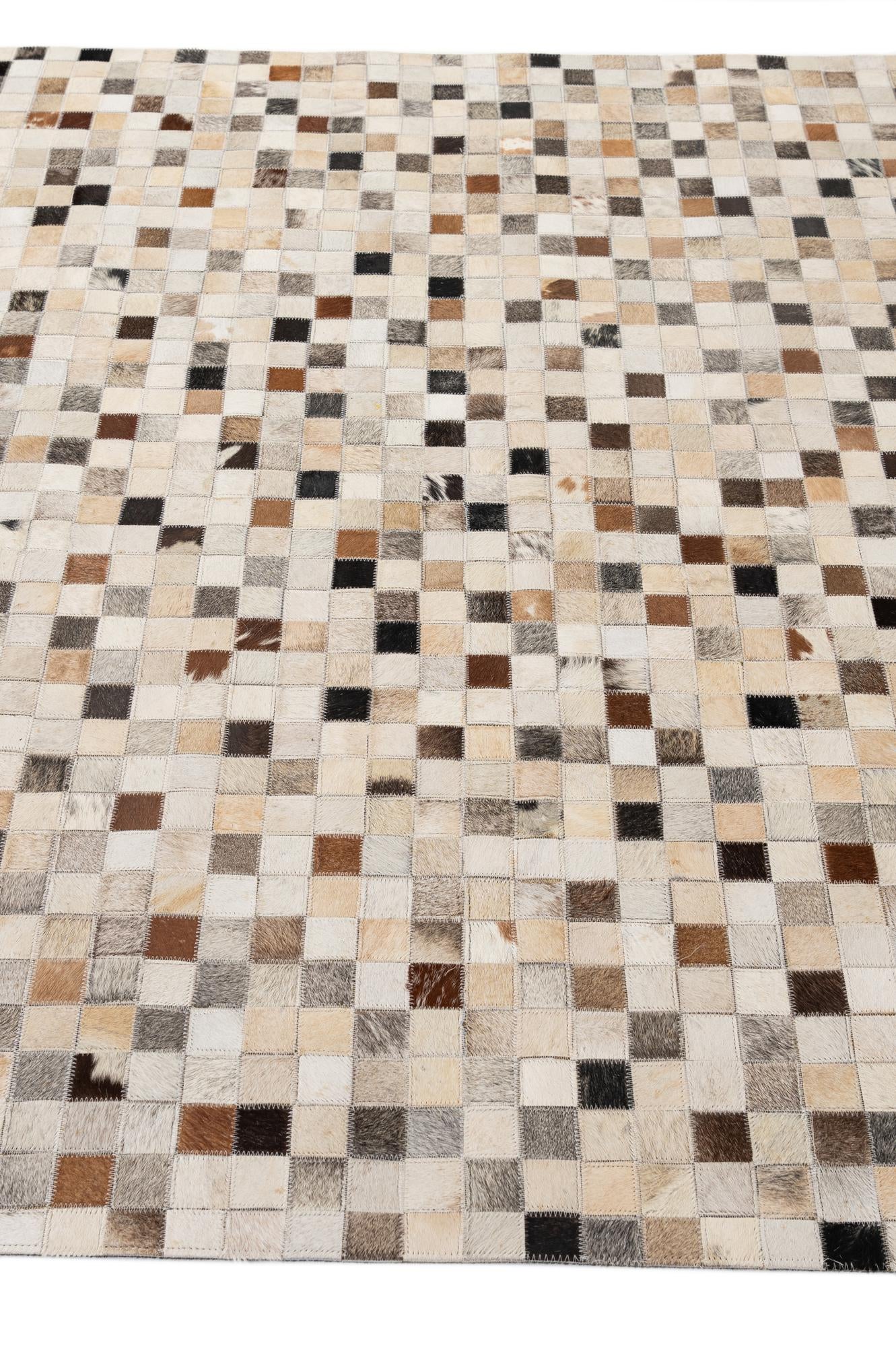 5' 1 x 7' 11 Cowhide - Patchwork Rug