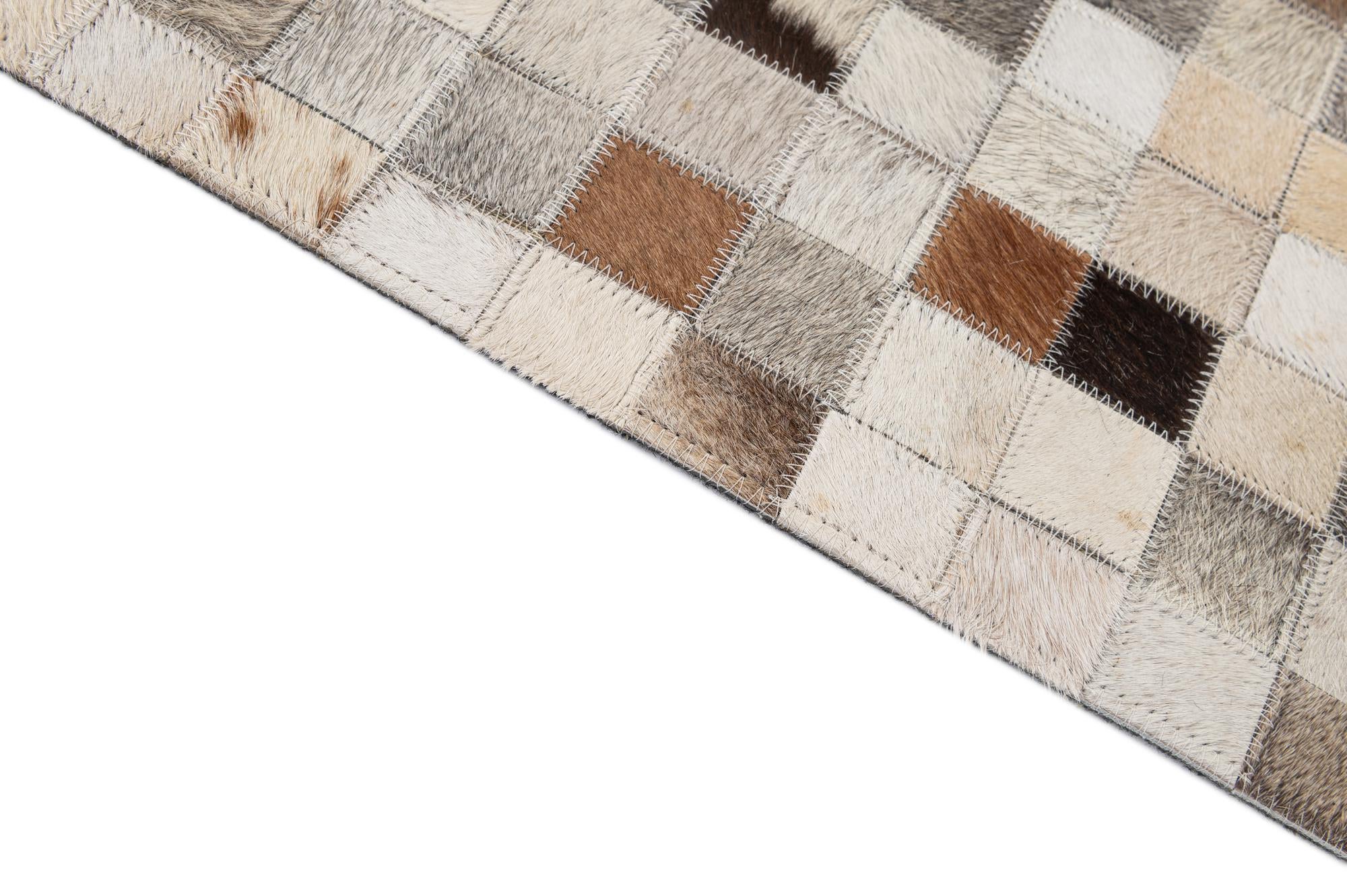 5' 1 x 7' 11 Cowhide - Patchwork Rug