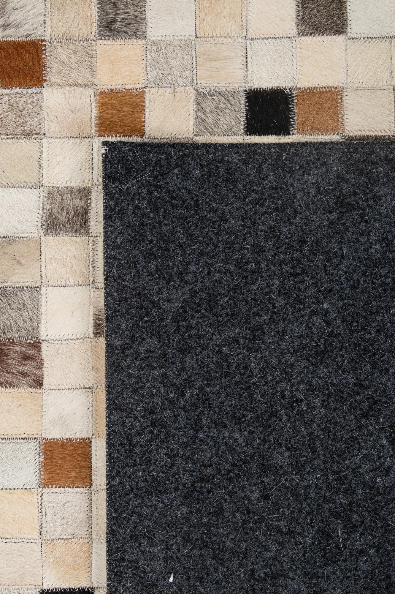 5' 1 x 7' 11 Cowhide - Patchwork Rug
