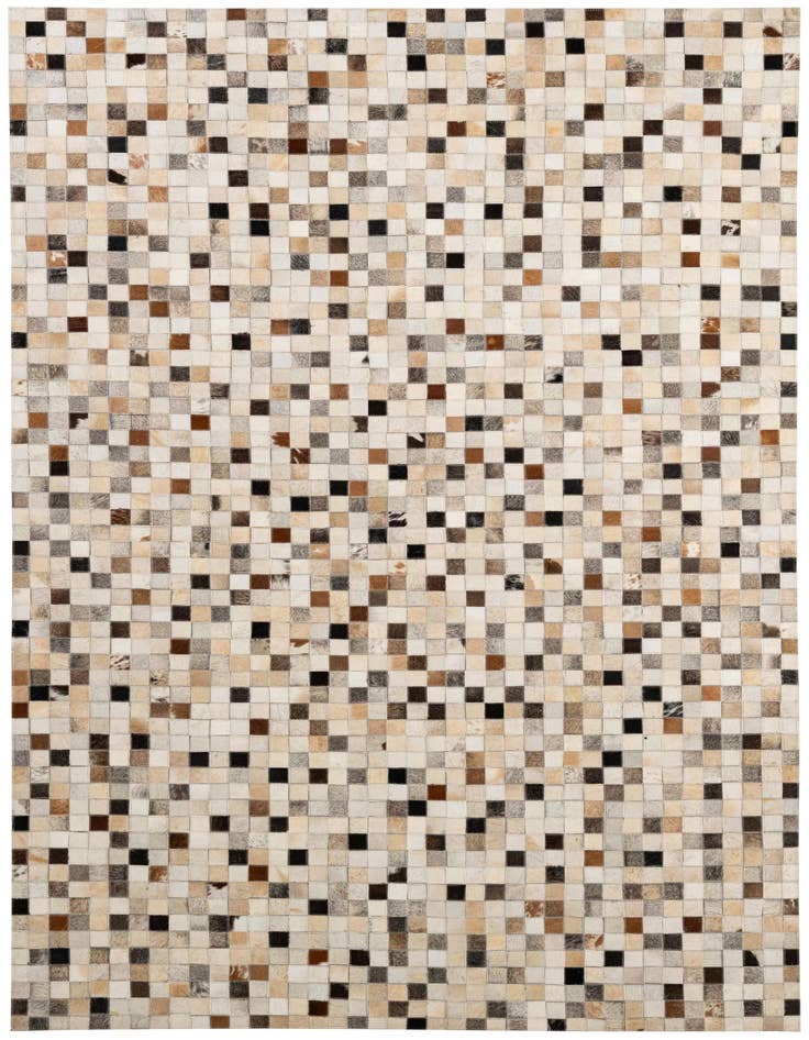 Detail image of 5' 1 x 7' 11 Cowhide - Patchwork Rug