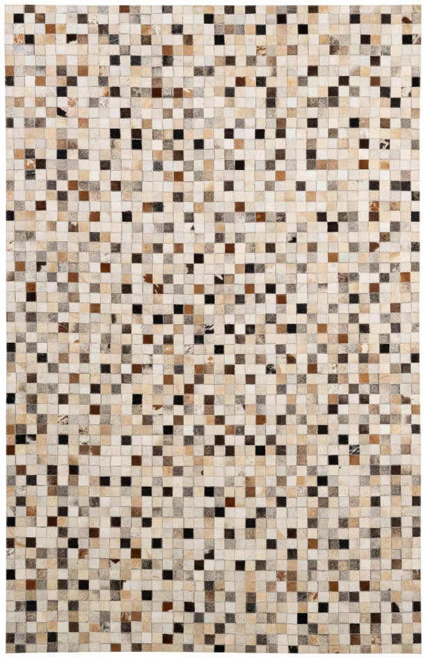 Detail image of 5' 1 x 7' 11 Cowhide - Patchwork Rug