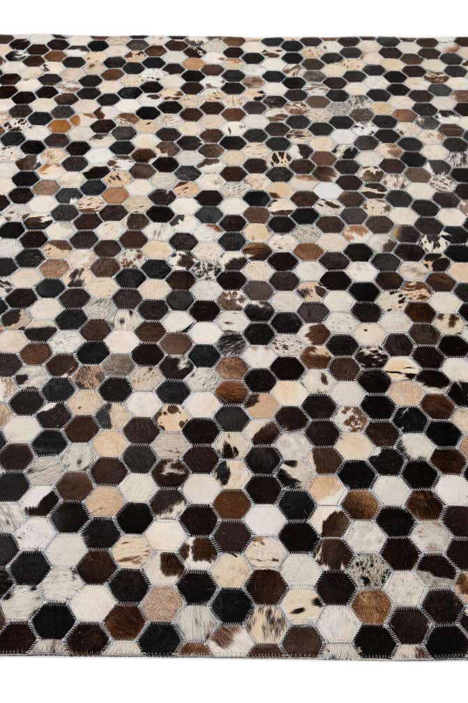 5' 1 x 8' Cowhide - Patchwork Rug