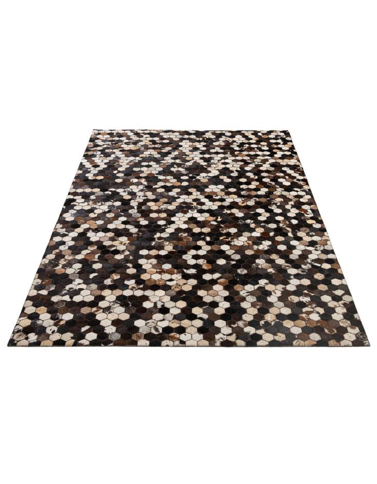 Detail image of 5' 2 x 8' Cowhide - Patchwork Rug