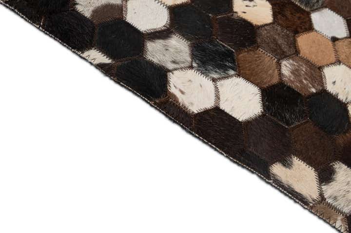5' 2 x 8' Cowhide - Patchwork Rug