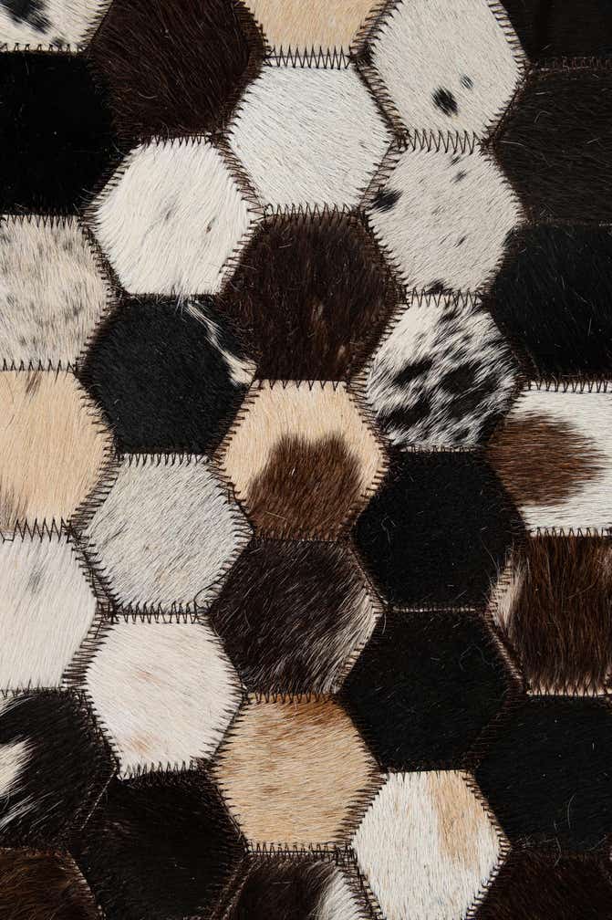 5' 2 x 8' Cowhide - Patchwork Rug