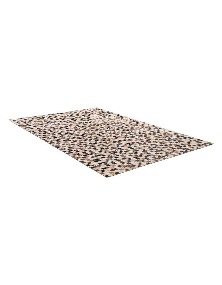 Detail image of 5' 1 x 7' 10 Cowhide - Patchwork Rug