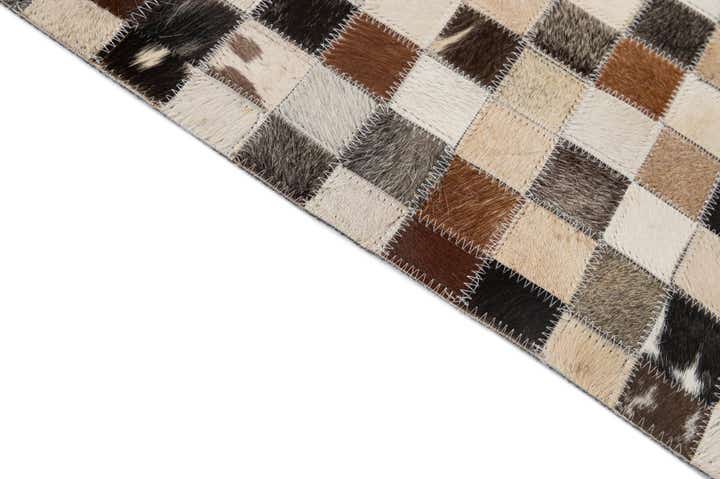 5' 1 x 7' 10 Cowhide - Patchwork Rug
